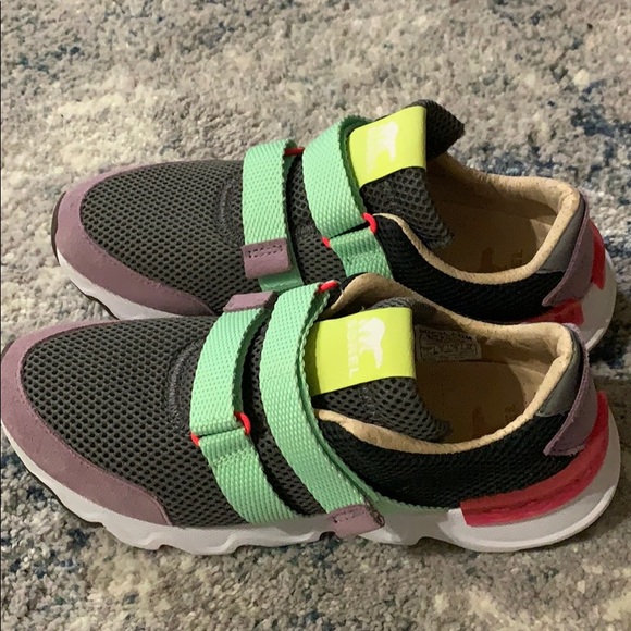 Sorel Women's Sneakers in Gray, Mint, and Purple - Picture 9 of 15